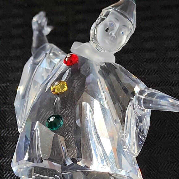 Swarovski Crystal Figurine SCS 1999 Masquerade Pierrot Box Stand COA Mint - Picture 11 of 16